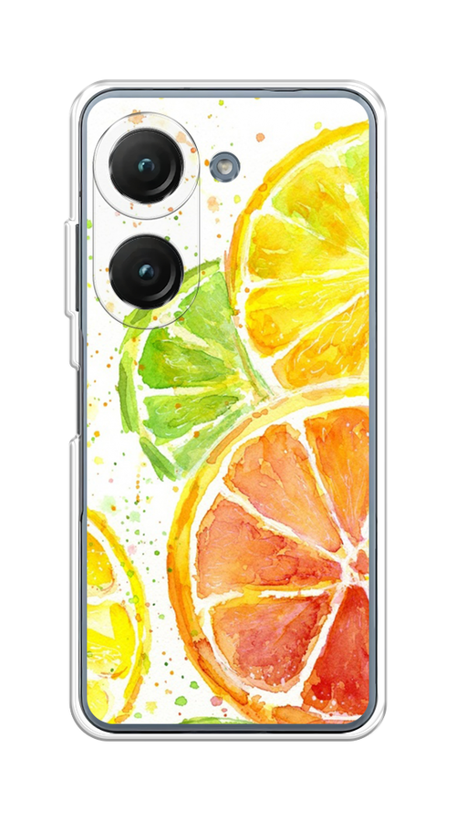 

Чехол на Asus ZenFone 9/ZenFone 10 "Цитрусовые", Белый;желтый;красный;зеленый, 44850-1