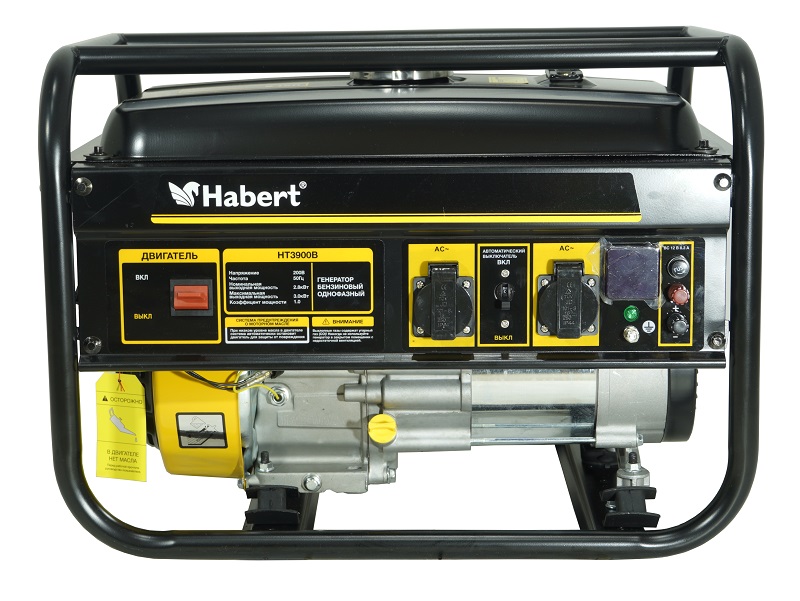 фото Генератор бензиновый habert ht3900b (3квт, 220в, 15л)