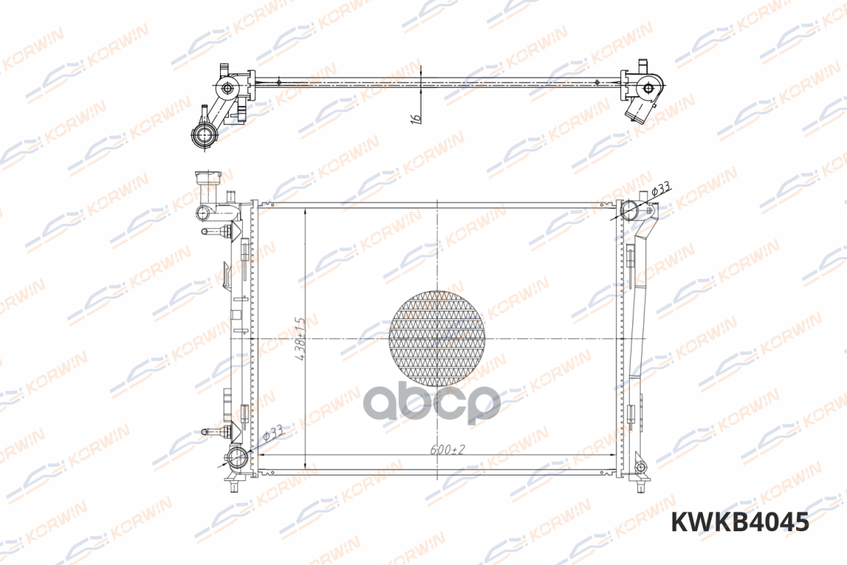 

Радиатор Охлаждения Kia Ceed (07-) At (Гарантия 2 Года) KORWIN арт. KWKB4045