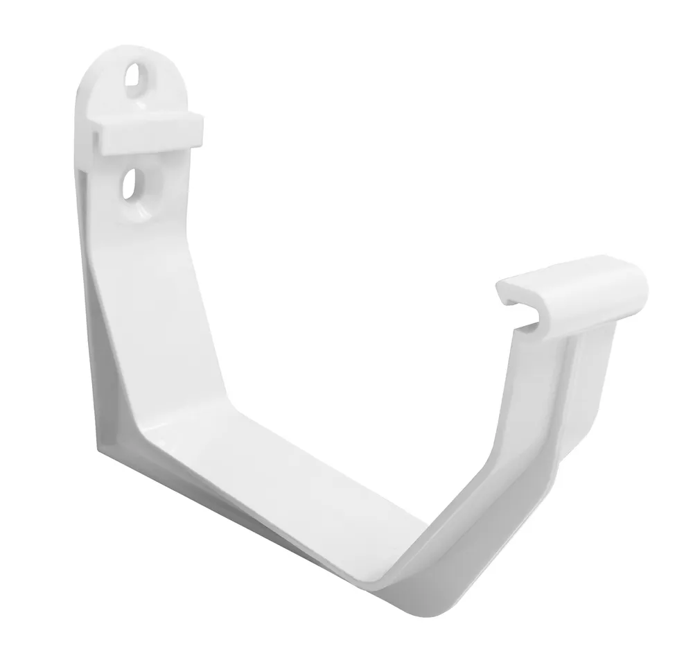 Кронштейн желоба  U110 ПВХ белый