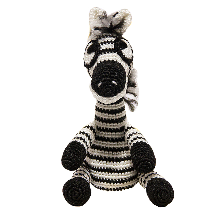 фото Набор для вязания игрушки зебра тельняшка sima-land