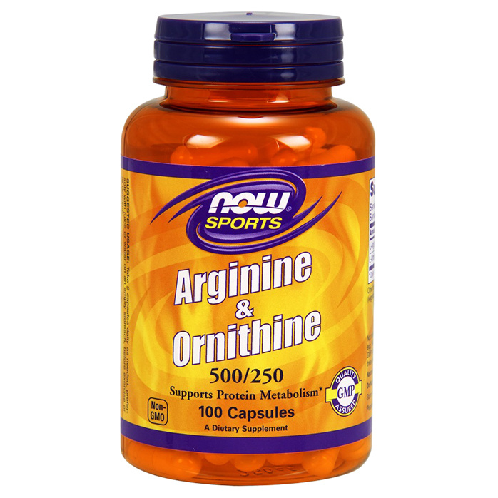 Arginine & Ornithine NOW Sports 250 капсул