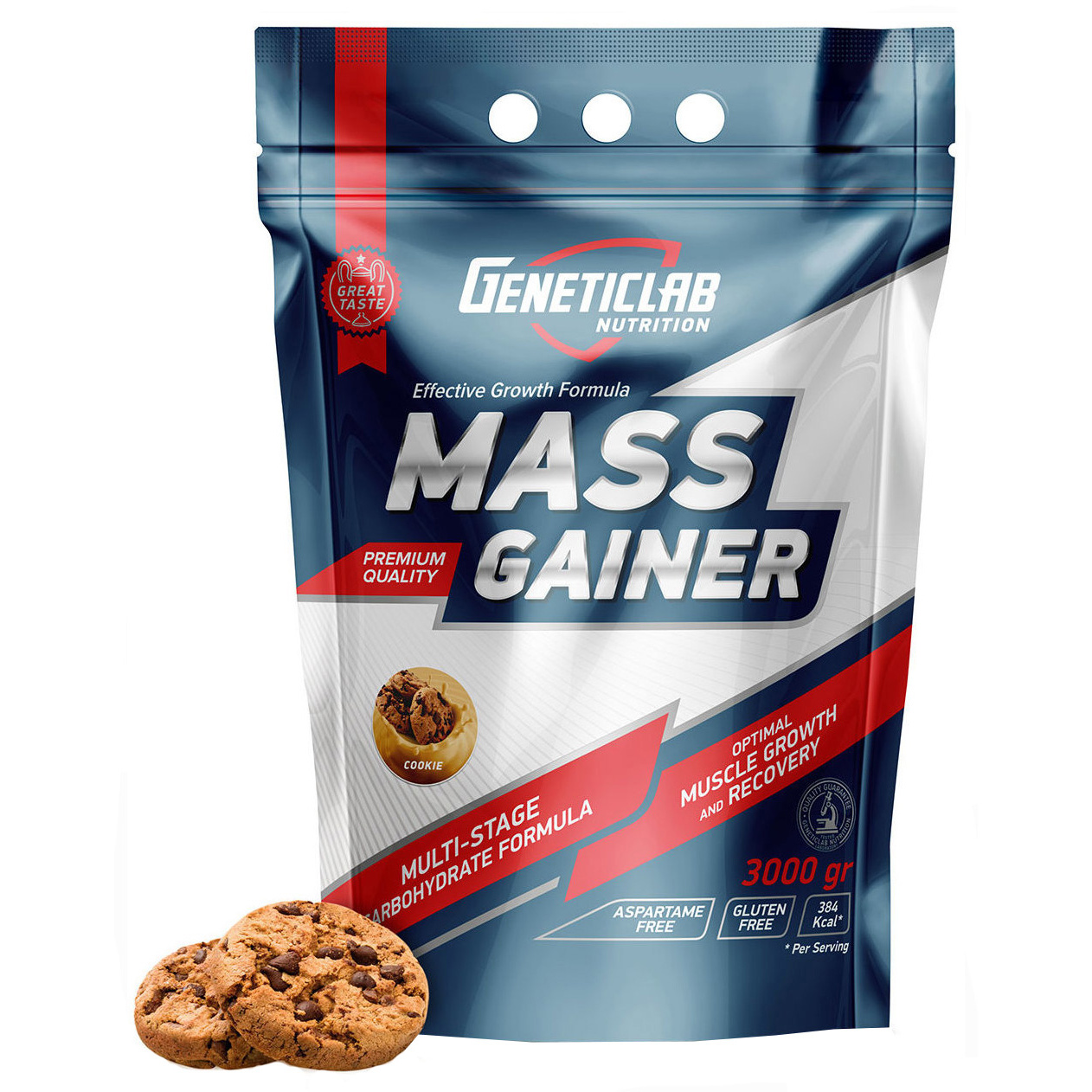 Гейнер GeneticLab Nutrition Mass Gainer, 1000 г, cookie