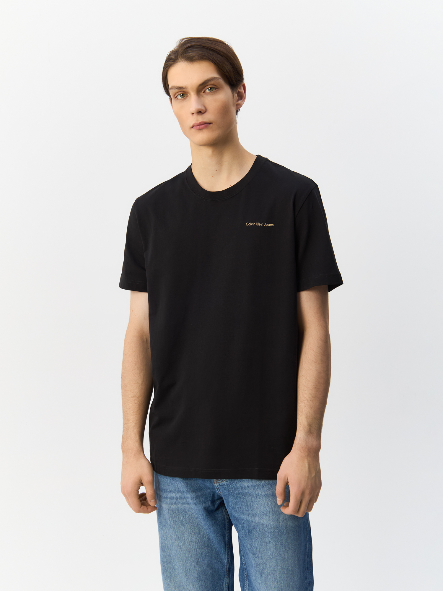 

Футболка мужская Calvin Klein Jeans J30J325679 черная 2XL, Черный, J30J325679