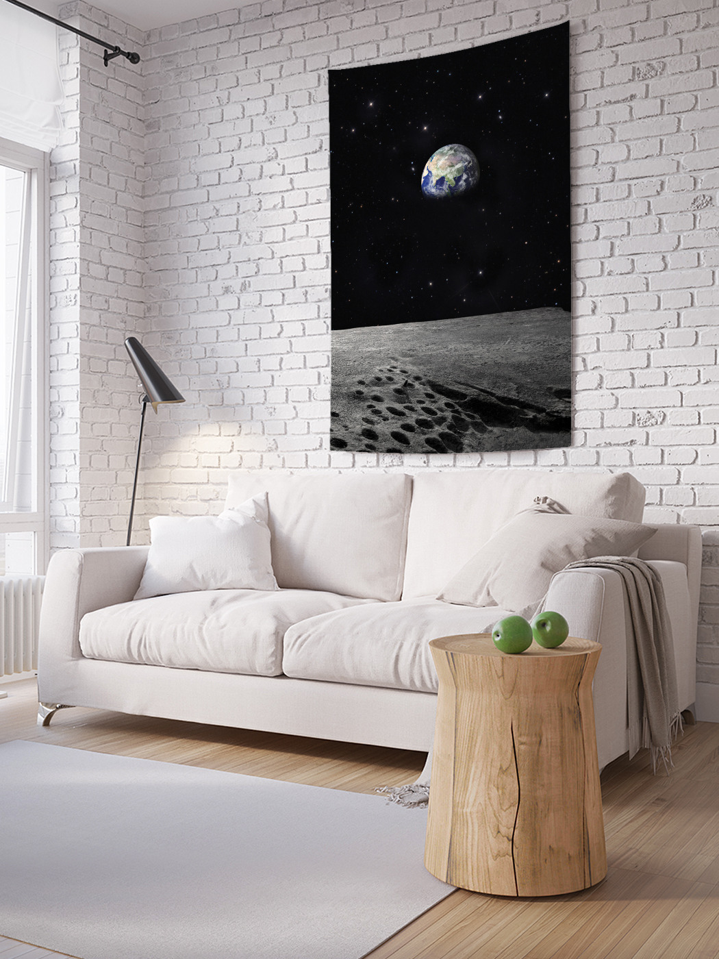 

Вертикальное фотопанно на стену JoyArty Земля с Луны 150x200 см, Земля с Луны