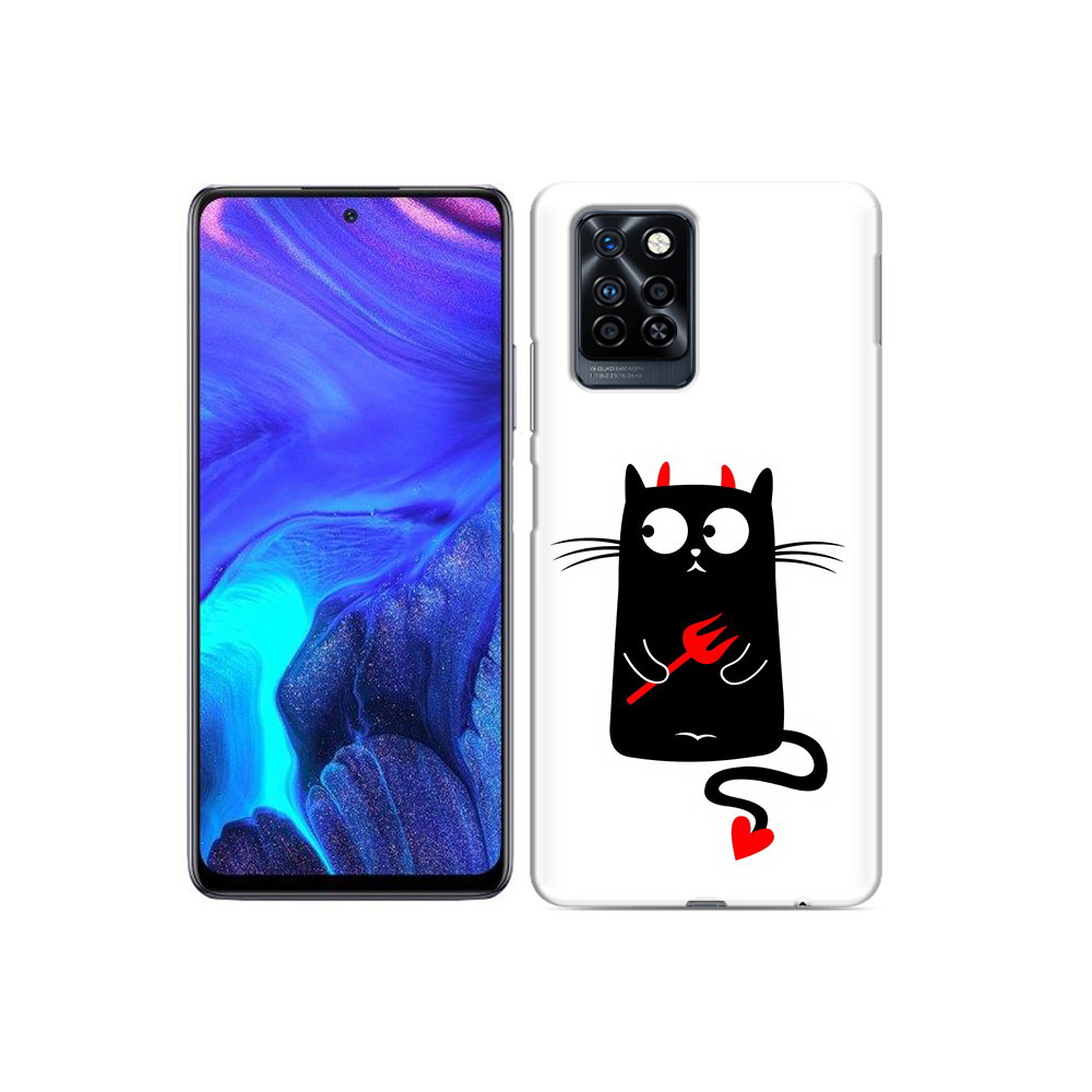 

Чехол MyPads Tocco для Infinix Note 10 Pro Кот демон, Прозрачный, Tocco
