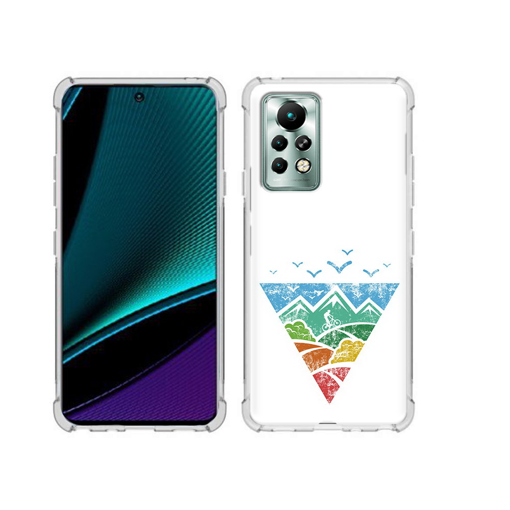 

Чехол MyPads Tocco для Infinix Note 11 Pro Лес земля море чайки, Прозрачный, Tocco