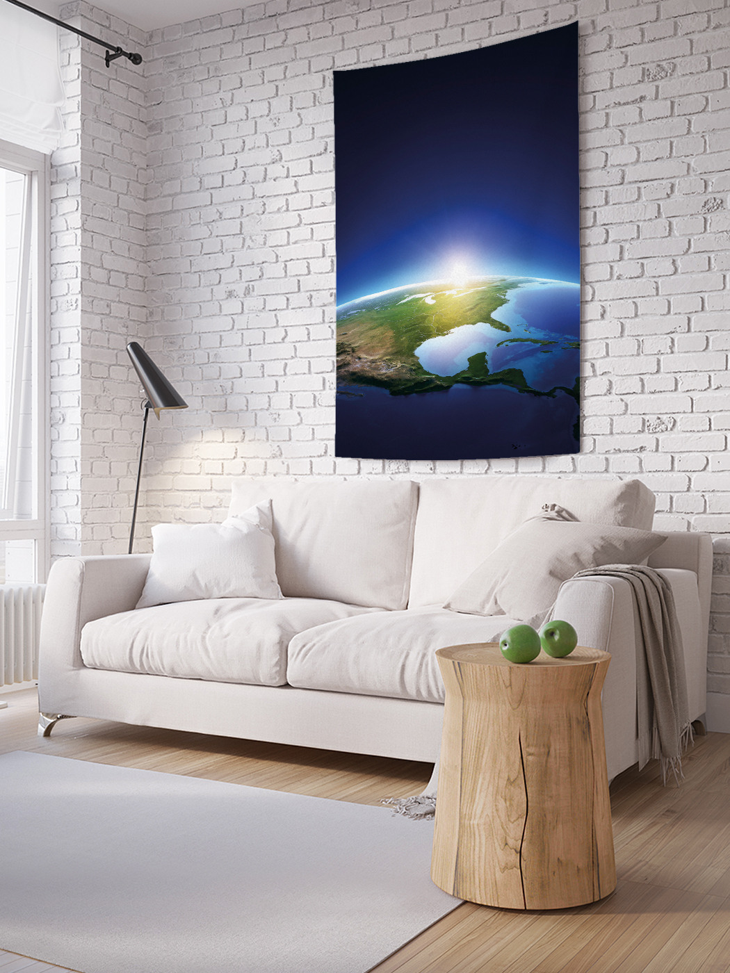 

Вертикальное фотопанно на стену JoyArty Земля с космоса 150x200 см, Земля с космоса