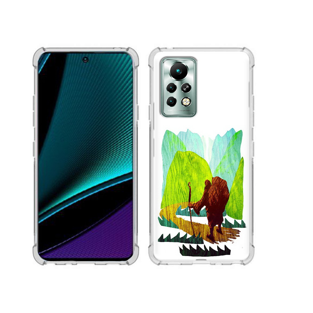 

Чехол MyPads Tocco для Infinix Note 11 Pro Лесная тропа, Прозрачный, Tocco