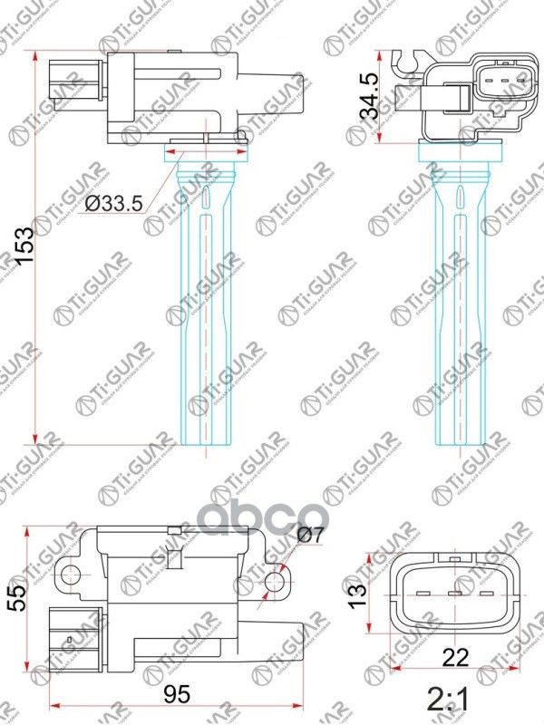 Катушка Зажигания Tg-33410-66D01 Ti-Guar