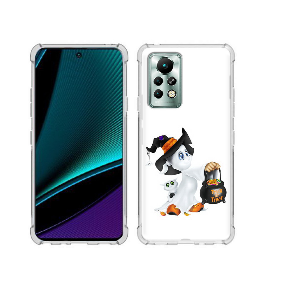 

Чехол MyPads Tocco для Infinix Note 11 Pro Маленький призрак, Прозрачный, Tocco