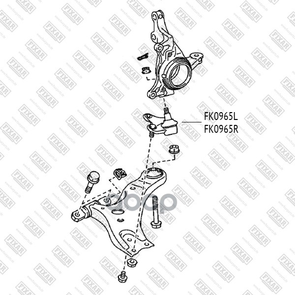 

Опора Шаровая FIXAR FK0965R