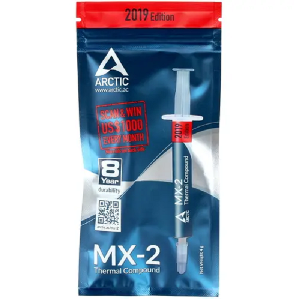 фото Термопаста arctic cooling mx-2 thermal compound 2019 edition actcp00005b exegate