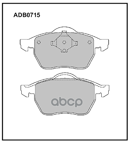 

Тормозные кололки ALLIED NIPPON передние дисковые ADB0715
