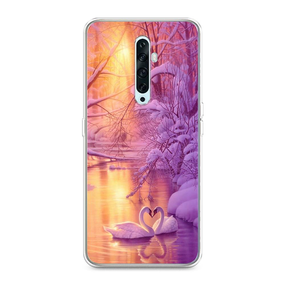 

Чехол на Oppo Reno 2Z "Зима 1", Фиолетовый;желтый, 251850-2