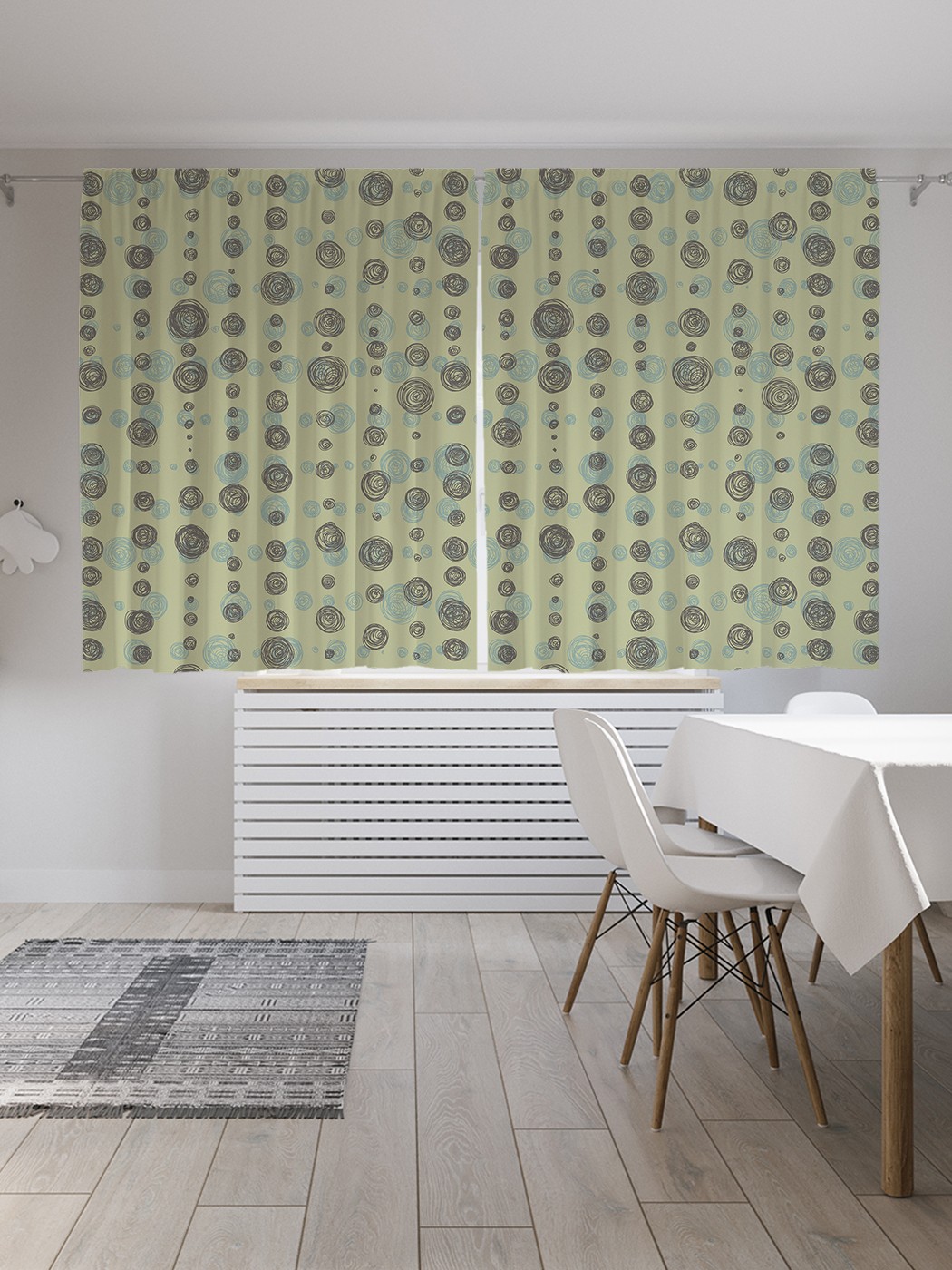 

Классические шторы JoyArty "Абстрактный бисер", серия Oxford DeLux, 2 полотна 145x180 см, Абстрактный бисер