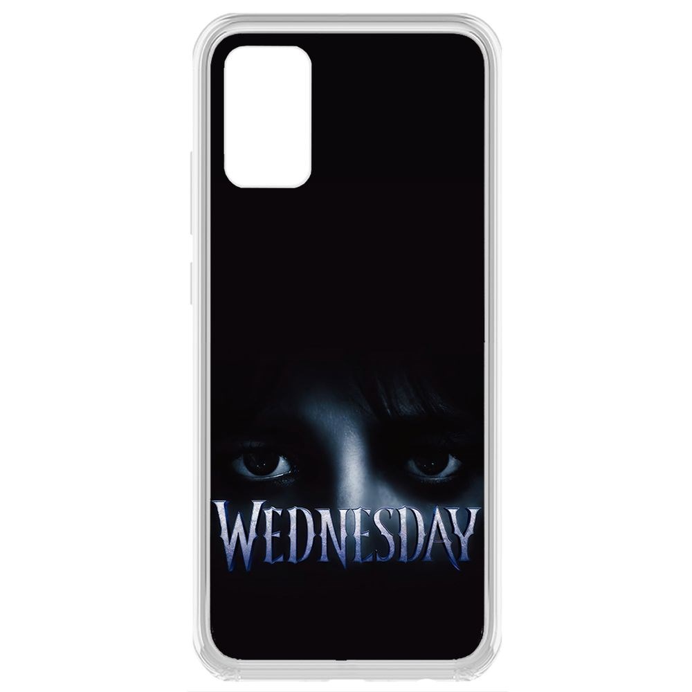 Чехол-накладка Krutoff Clear Case Уэнсдей Аддамс - Логотип для Samsung Galaxy A02s (A025)
