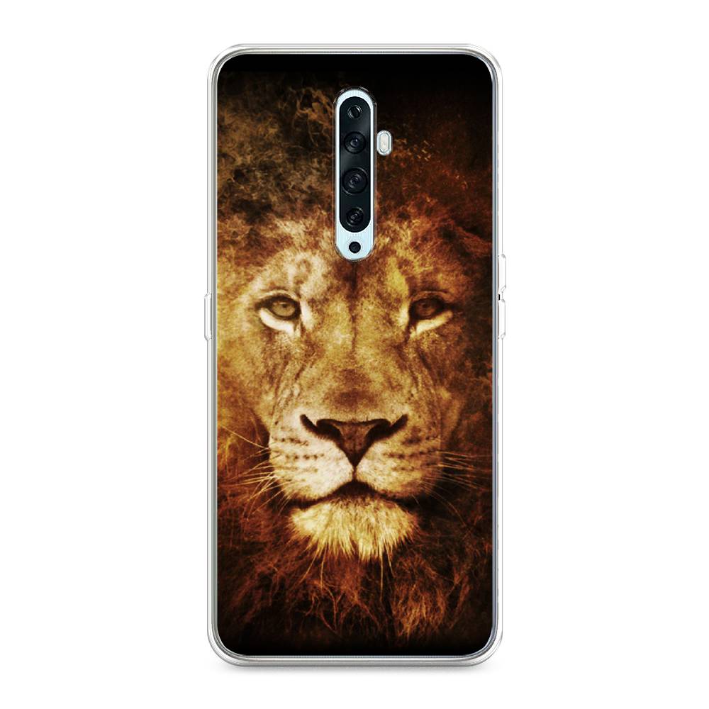 

Чехол на Oppo Reno 2Z "Лев", Черный;коричневый;желтый, 251850-6