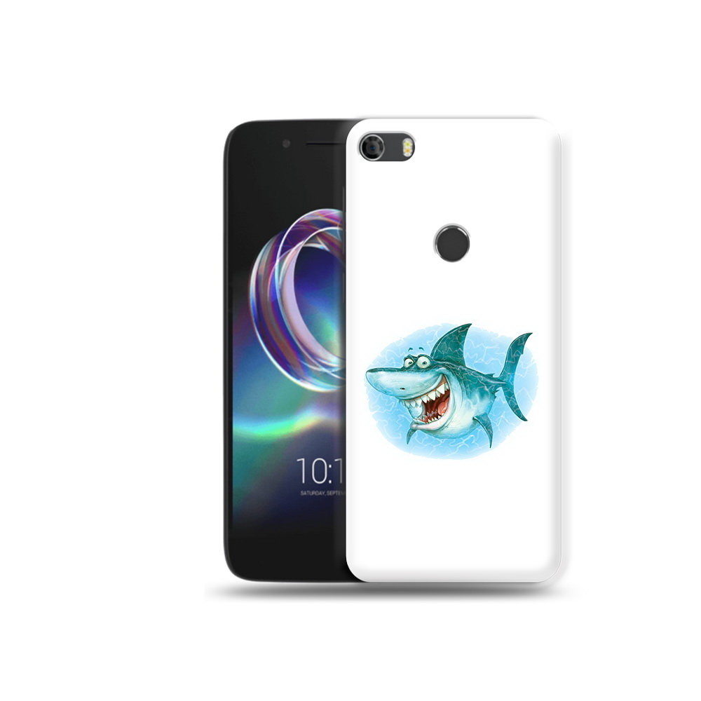 

Чехол MyPads Tocco для Alcatel Idol 5 веселая акула (PT82010.678.261), Прозрачный, Tocco