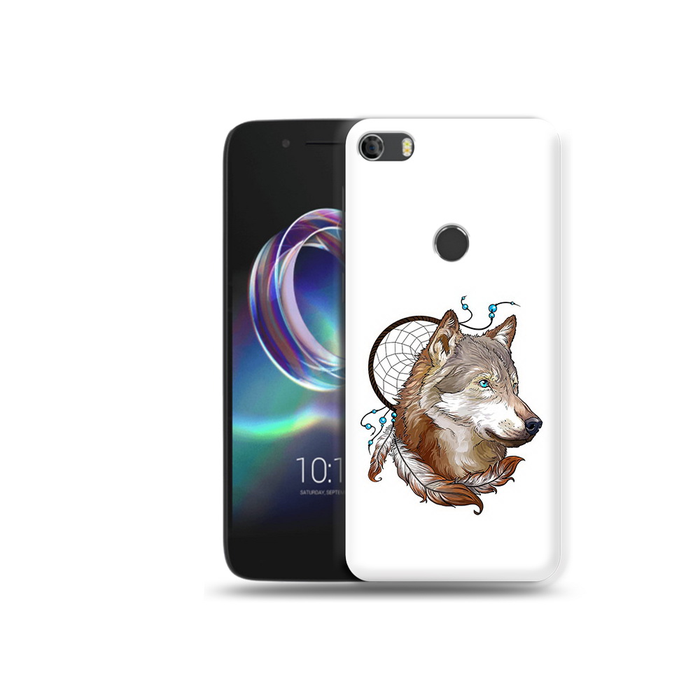 

Чехол MyPads Tocco для Alcatel Idol 5 волк и ловец снов (PT82010.678.269), Прозрачный, Tocco