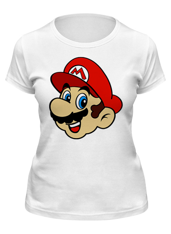 

Футболка женская Printio Марио (mario) белая 2XL, Белый, Марио (mario)