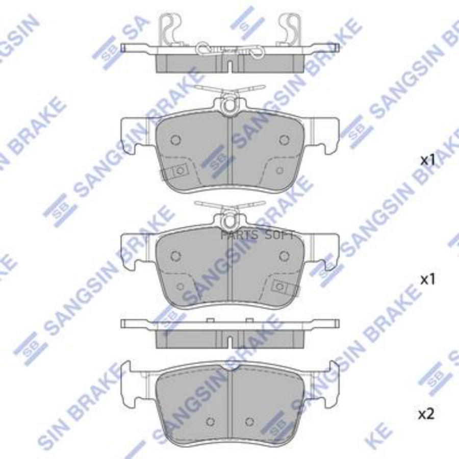 

Тормозные колодки Sangsin brake дисковые SP4127