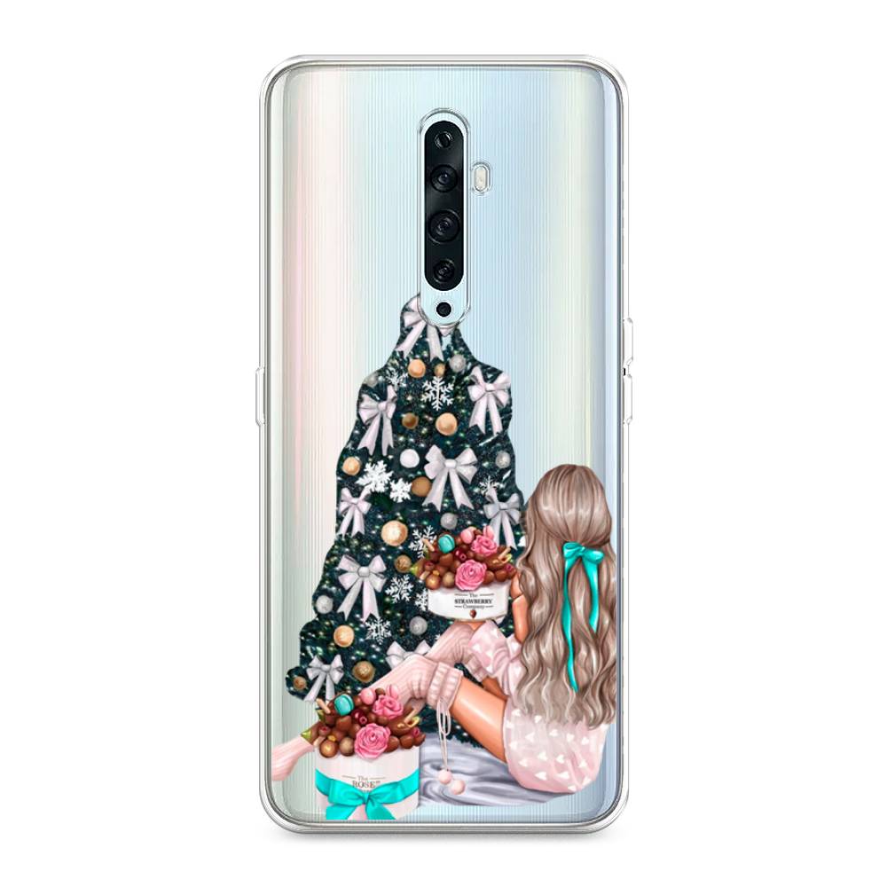 

Чехол на Oppo Reno 2Z "New Year", Зеленый;бежевый;голубой, 251850-5