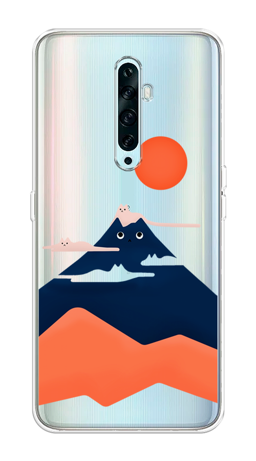 

Чехол на Oppo Reno 2Z "Кот-гора", Черный;оранжевый, 251850-4