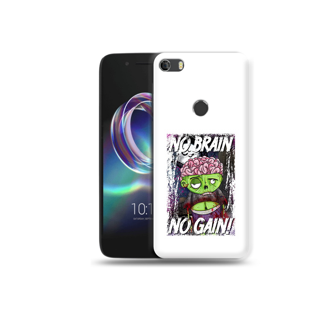 

Чехол MyPads Tocco для Alcatel Idol 5 глупый зомби (PT82010.678.289), Прозрачный, Tocco