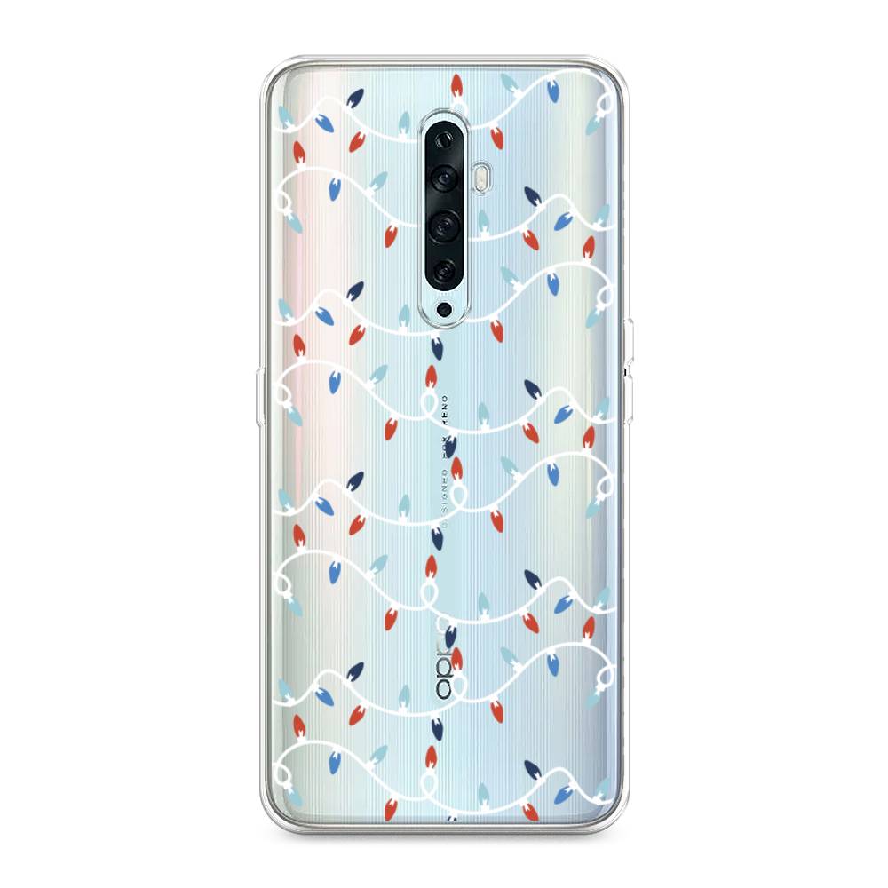 

Чехол на Oppo Reno 2Z "Разноцветная гирлянда", Белый;красный;синий, 251850-5