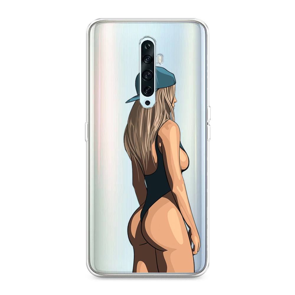 

Чехол на Oppo Reno 2Z "Девушка в черном купальнике", Зеленый;бежевый;черный, 251850-6