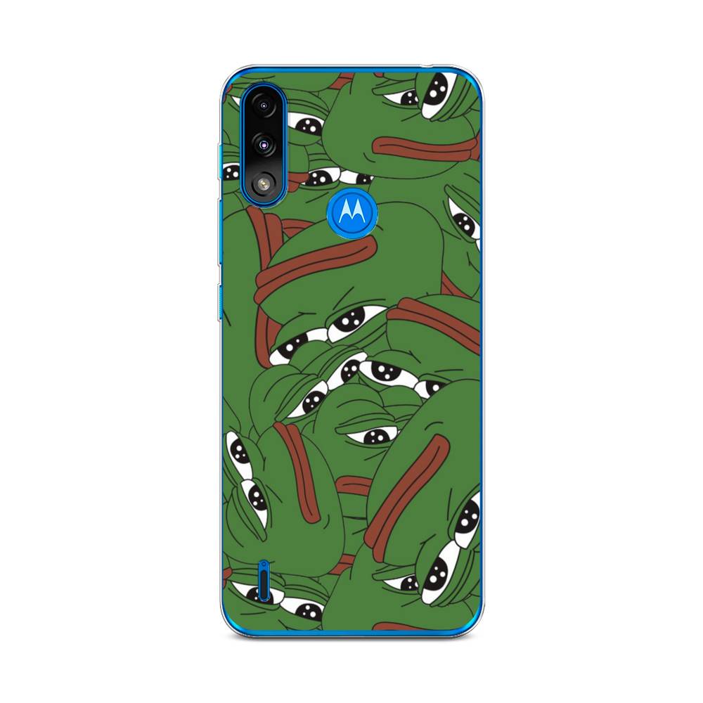 

Чехол Awog на Lenovo K13/Motorola Moto E7 Power "Печальный frog", Разноцветный, 242450-9