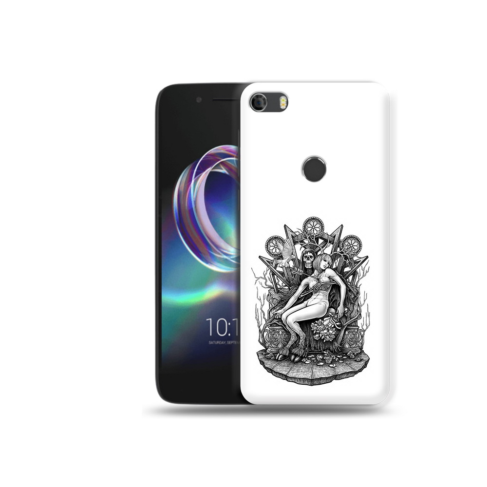 

Чехол MyPads Tocco для Alcatel Idol 5 девушка на троне (PT82010.678.309), Прозрачный, Tocco