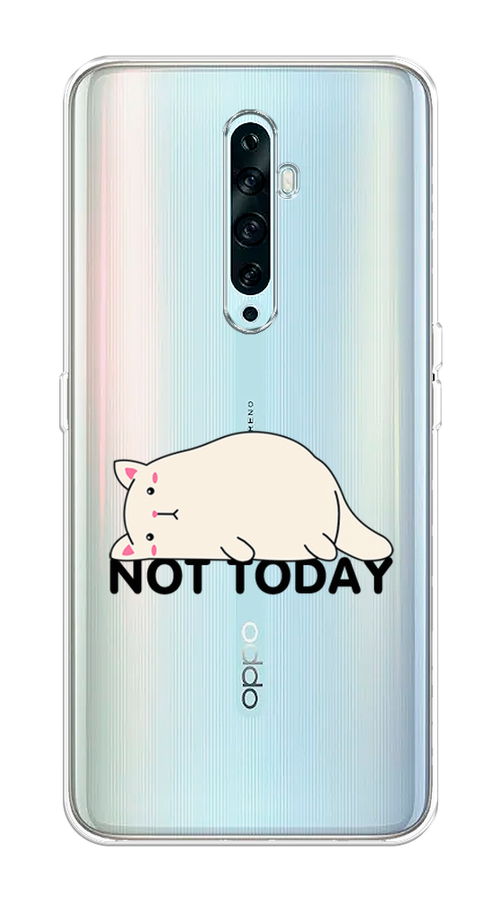 

Чехол на Oppo Reno 2Z "Cat not today", Белый;розовый;черный, 251850-1