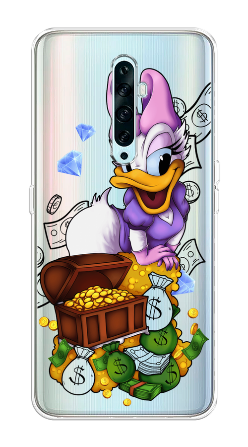 

Чехол на Oppo Reno 2Z "Rich Daisy Duck", Коричневый;белый;фиолетовый, 251850-6