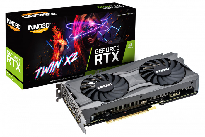 фото Видеокарта inno3d nvidia geforce rtx 3070 8 гб (n30702-08d6-171032lh)