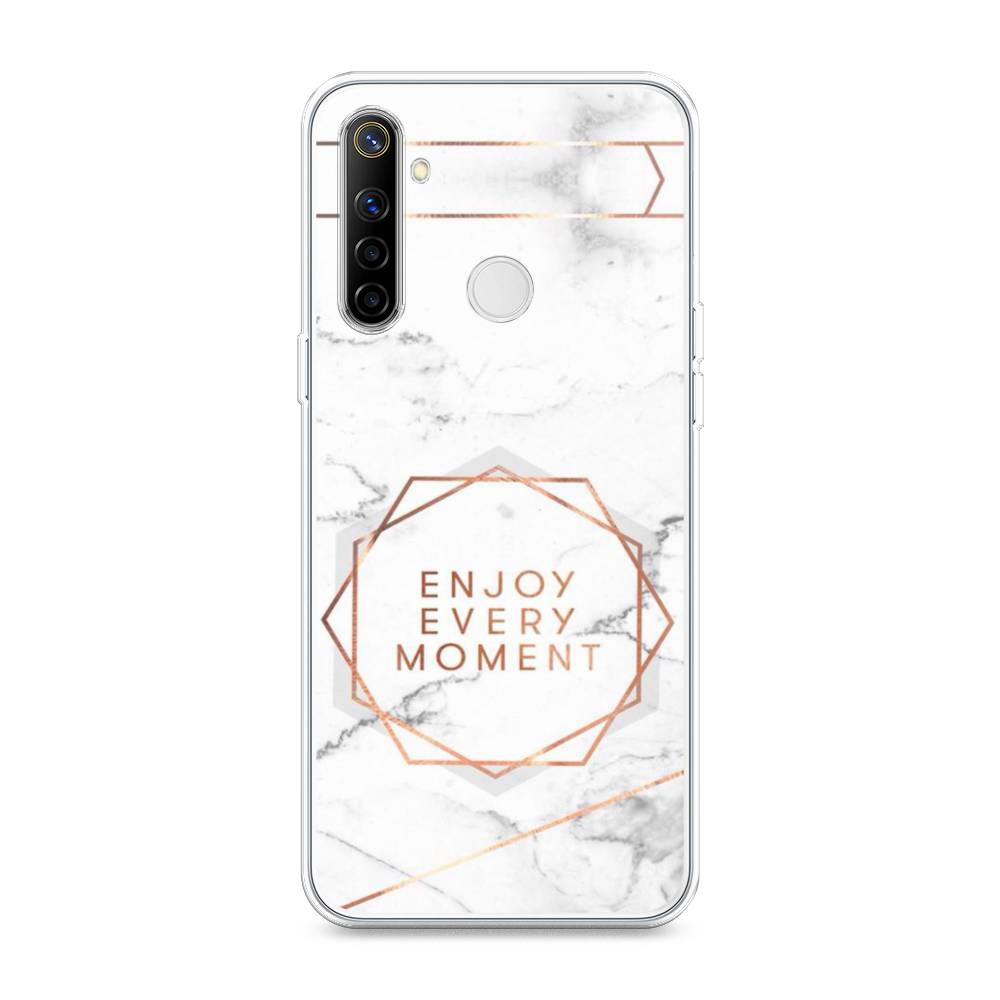 

Чехол Awog на Realme 6i "Enjoy every moment мрамор", Разноцветный, 252950-7