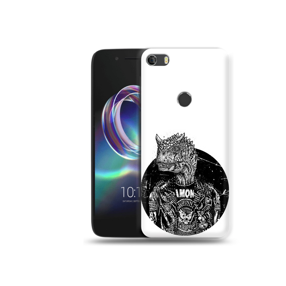 

Чехол MyPads Tocco для Alcatel Idol 5 динозавр в куртке (PT82010.678.328), Прозрачный, Tocco