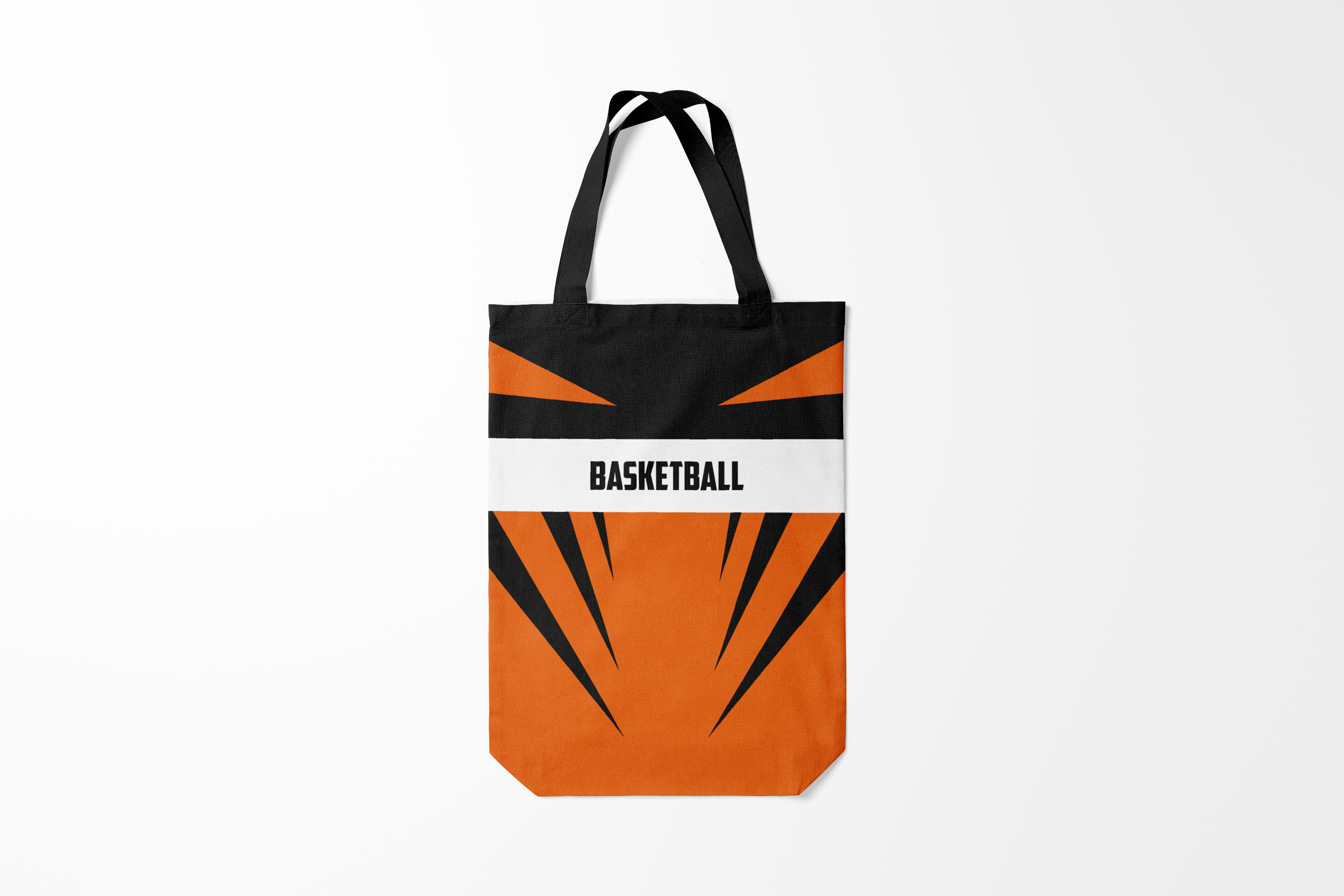 

Сумка шoппер унисекс Burnettie Полосы Basketball, оранжевый, Полосы Basketball