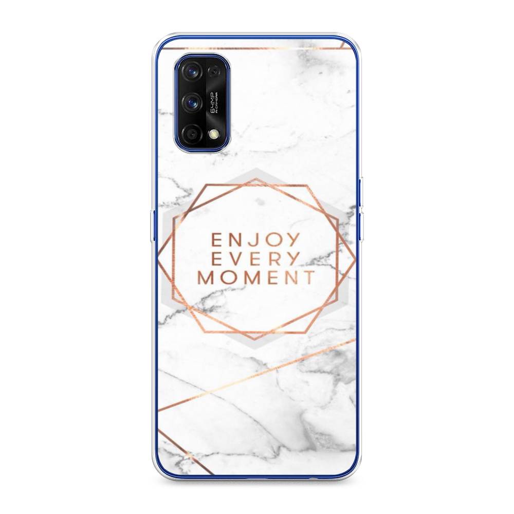 

Чехол Awog на Realme 7 Pro "Enjoy every moment мрамор", Разноцветный, 254050-7