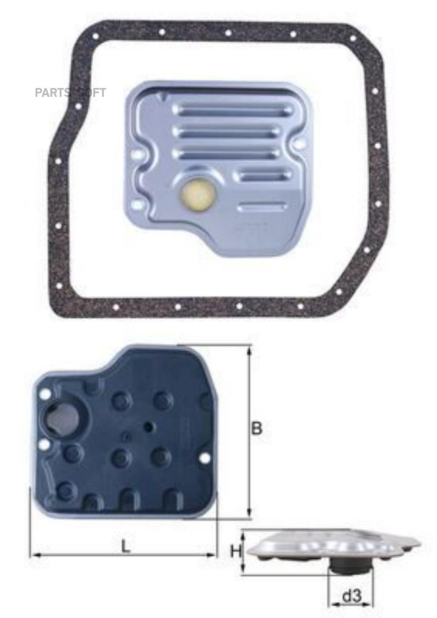 Фильтр Акпп С Прокладкой Поддона Toyota Camry Acv40 Mahle/Knecht арт. HX237D