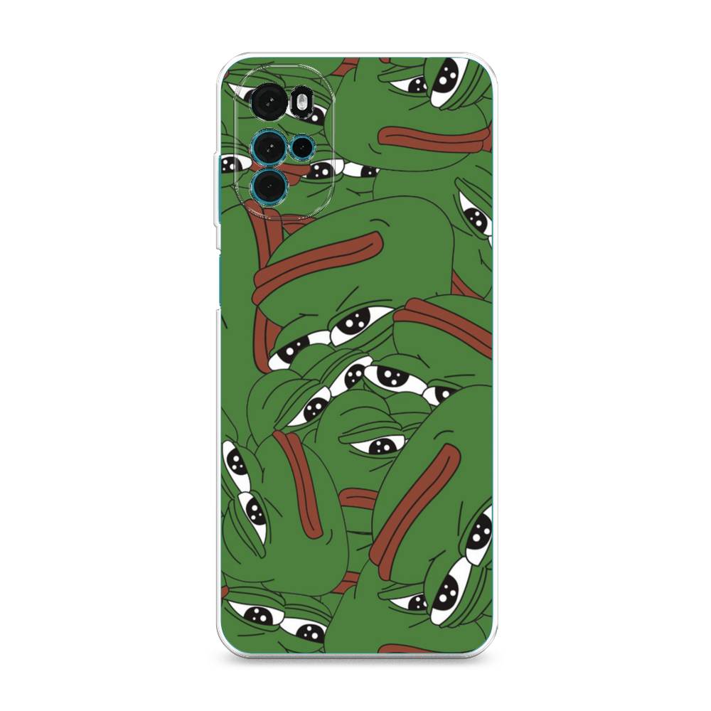 

Чехол Awog на Motorola Moto G22 "Печальный frog", Разноцветный, 243150-9