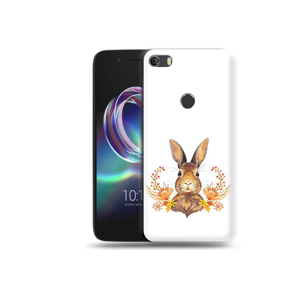 

Чехол MyPads Tocco для Alcatel Idol 5 зайка в цветах (PT82010.678.349), Прозрачный, Tocco