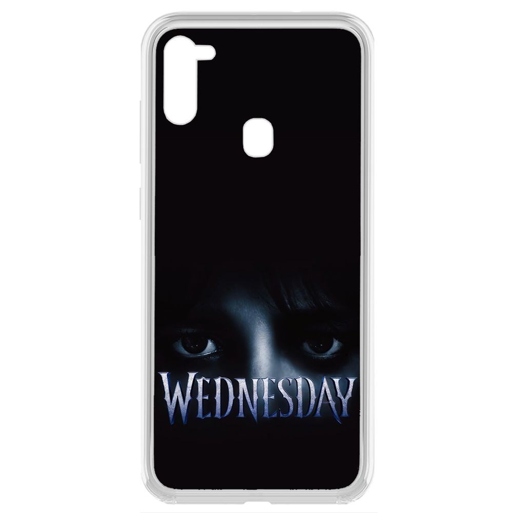

Чехол-накладка Krutoff Clear Case Уэнсдей Аддамс - Логотип для Samsung Galaxy A11 (A115)