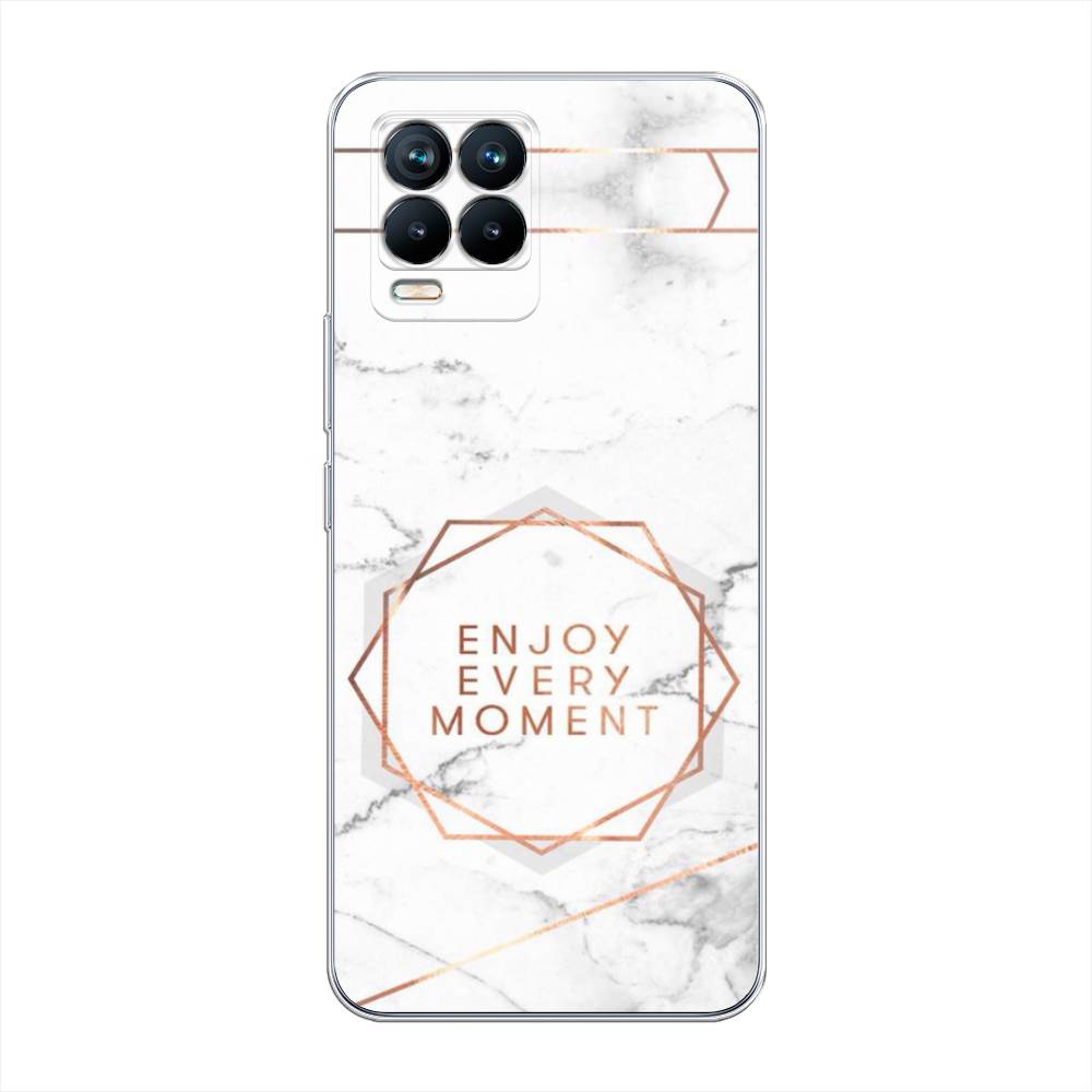 

Чехол Awog на Realme 8/8 Pro "Enjoy every moment мрамор", Разноцветный, 255450-7