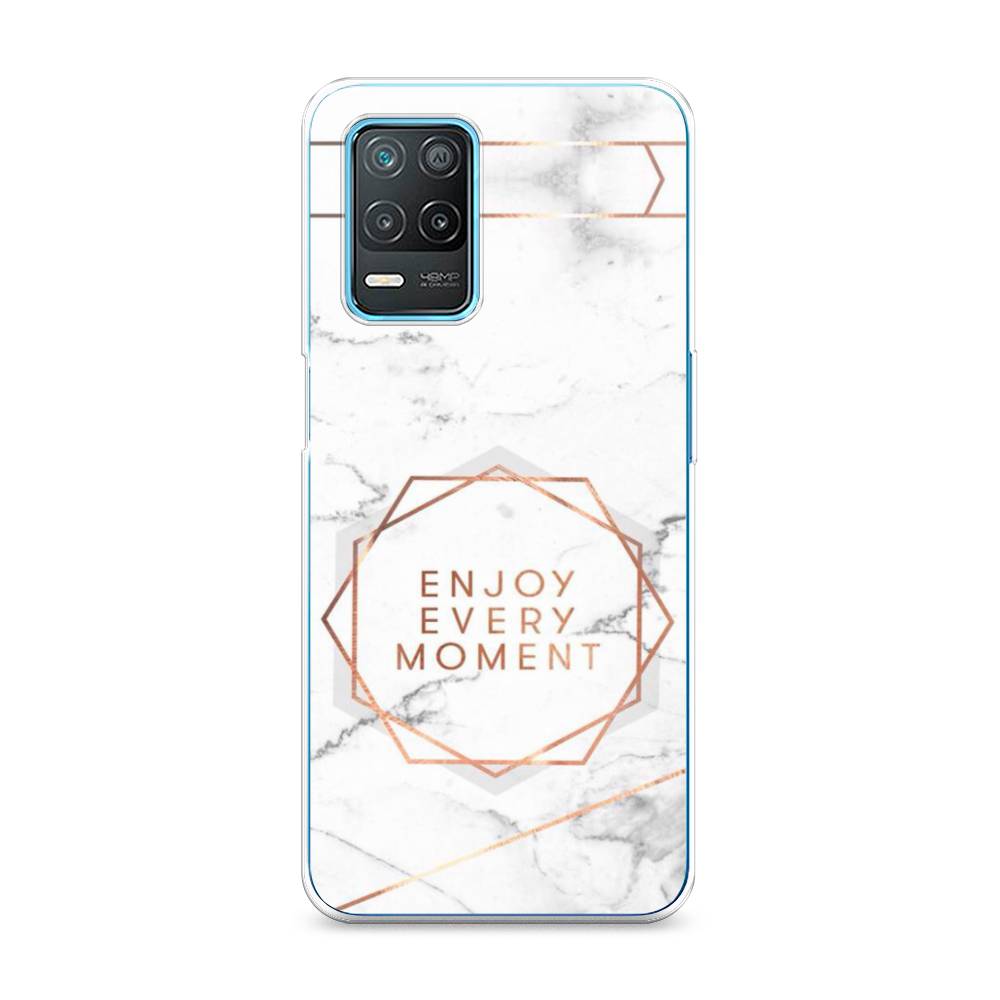 

Чехол Awog на Realme 8 5G/Narzo 30 5G "Enjoy every moment мрамор", Разноцветный, 257050-7