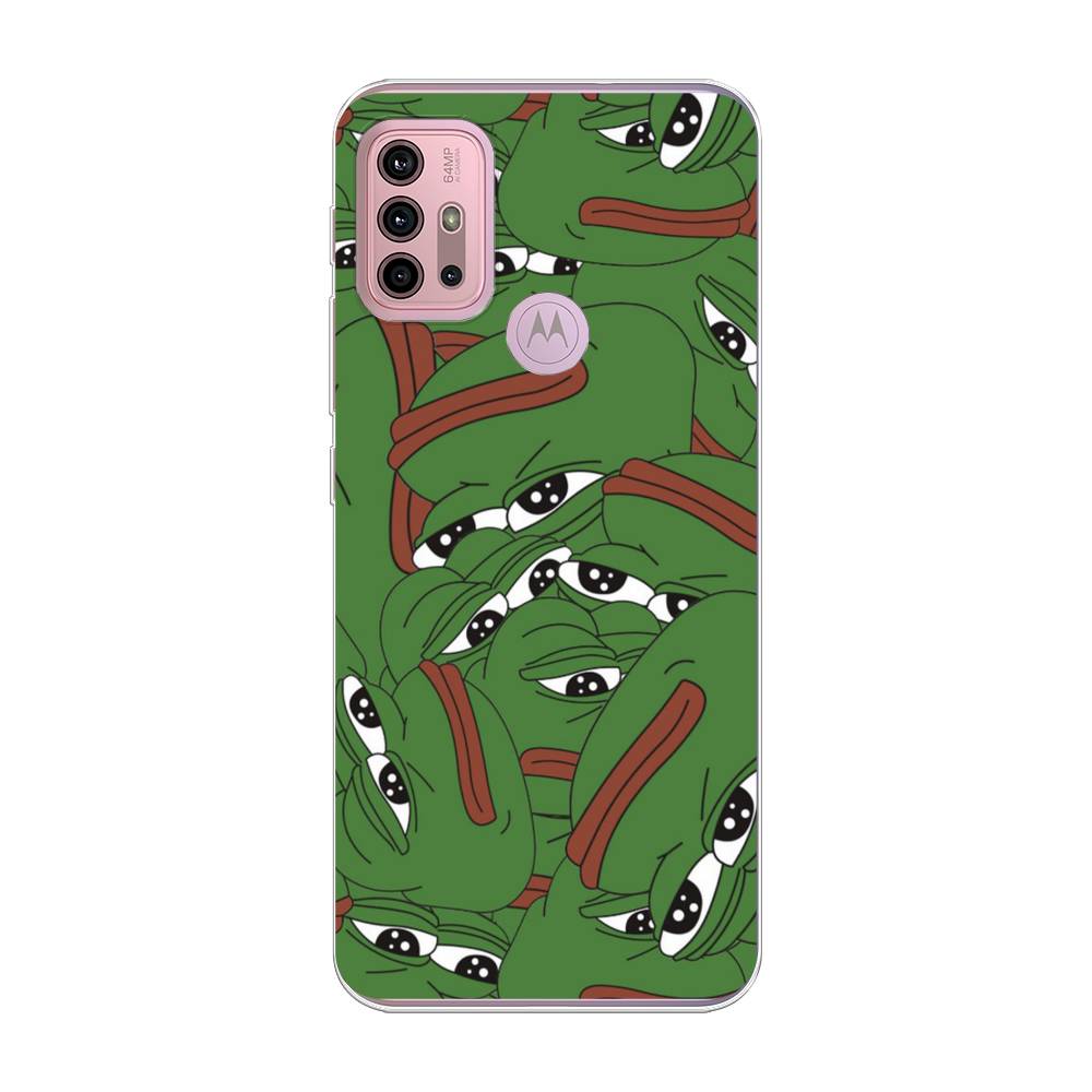 

Чехол Awog на Lenovo K13 Note/Motorola Moto G10/G20/G30 "Печальный frog", Разноцветный, 242350-9