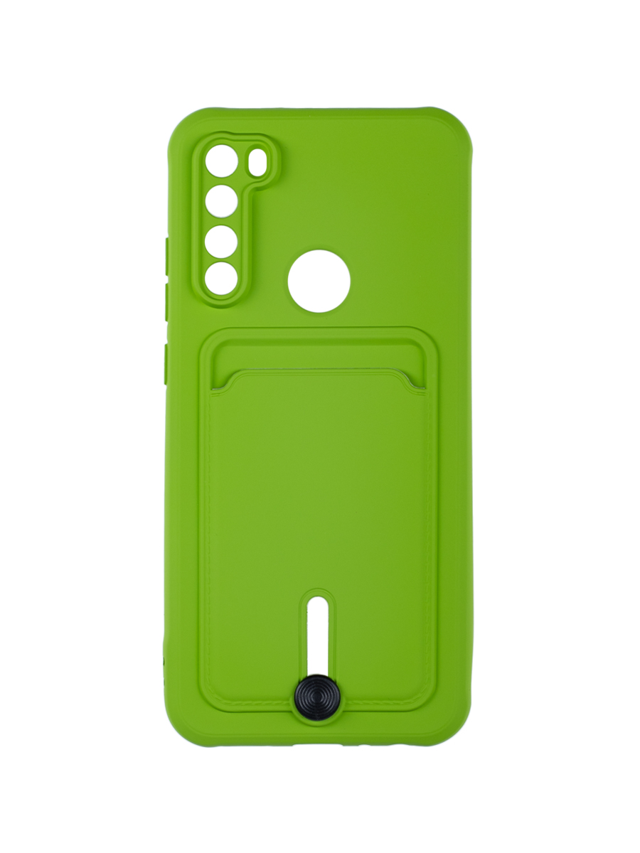 

Чехол для Xiaomi Redmi Note 8T с карманом для карт и выталкивателем салатовый, ZCHP-XIA-RDM-NOT8T