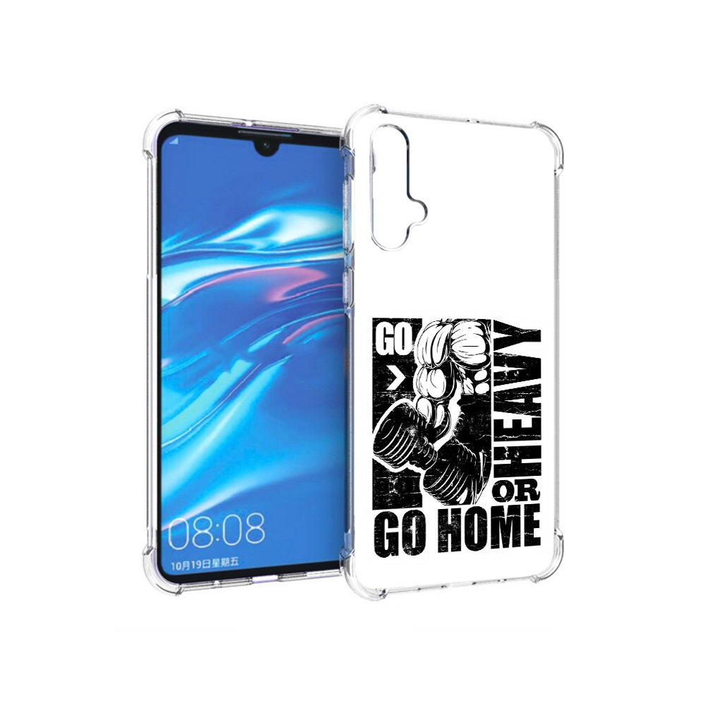 

Чехол MyPads Tocco для Huawei Nova 5 накаченные руки, Прозрачный, Tocco