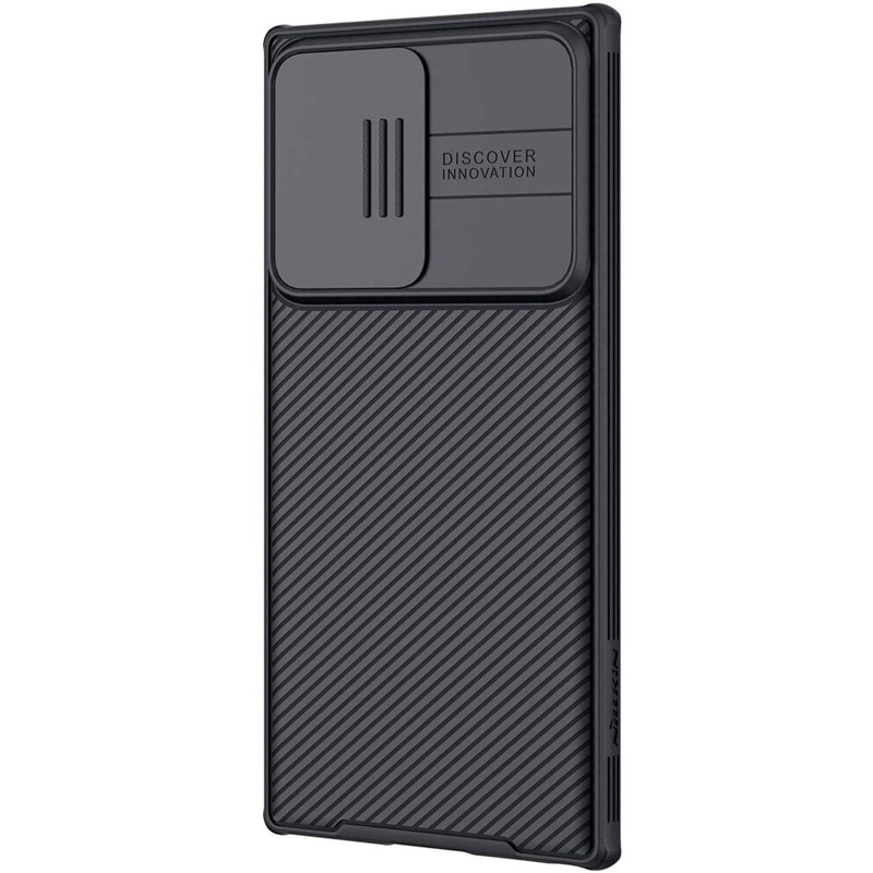 фото Чехол для samsung galaxy s21 ultra с защитой камеры nillkin camshield pro case - черный